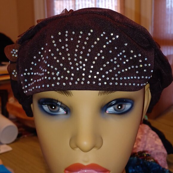 FOR @SORENSANDY - TWO Fun Shiney-Fabric "Cancer" Caps - Picture 2 of 10